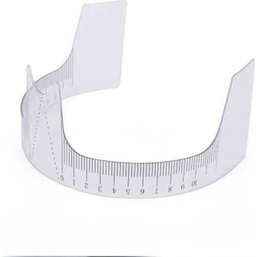 Eyebrow Grooming Stencil Shaper Ruler Measure Tool Makeup Reusable Eyebrow Ruler Tool Measures