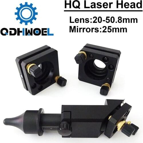 High Quality CO2 Laser Head for Lens Dia.20 FL.50.8mm Mirror 25mm Laser Engraving and Cutting Machine