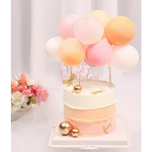 1 Bunch Candy Balloon Cake Topper Shape Confetti Balloons For Birthday Baby Shower Wedding Party Decor Home Supplies