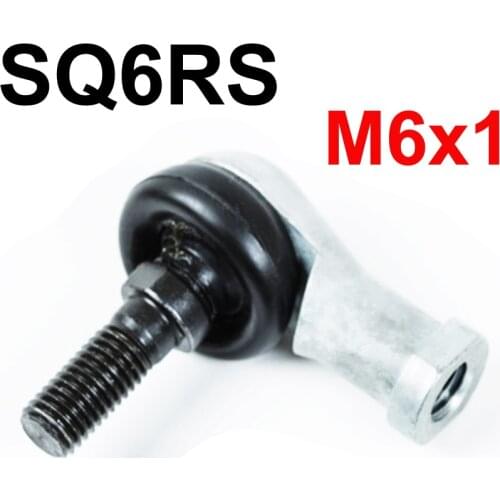 High precision SQ6RS M6x1 spherical plain bearing rod end with ball stud, winding shape ball joint rod ends