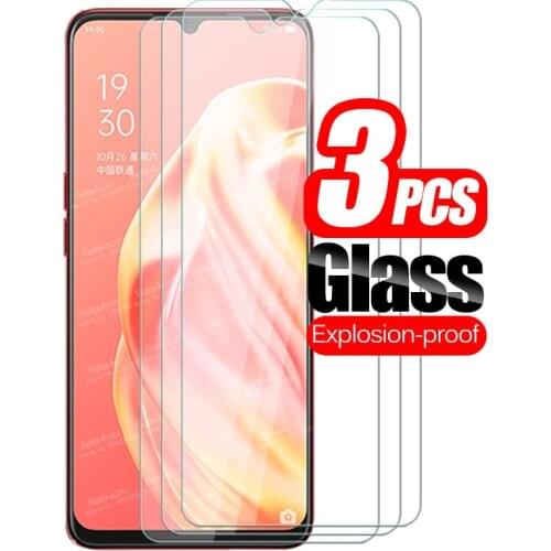 3pcs Protective Glass For Oppo A91 Tempered Glass Opo Orro A 91 OppoA91 6.4" Safety Armor Screen Protector Phone Protection Film