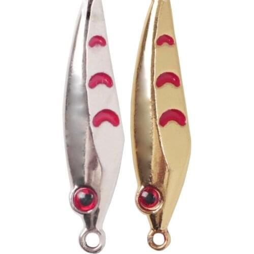 5pcs Metal Jig Fishing Lure Hard Bait 2.5g 3.5cm 4.5g 4.5cm Each Single Hook Individual Package Freshwater Saltwater