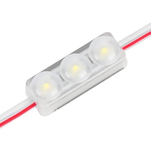 600pcs 160 Deg 6500K White 0.5W Mini Injection 3 LED Module DC12V 2835 SMD Waterproof Decorative Back Light for Letter Sign