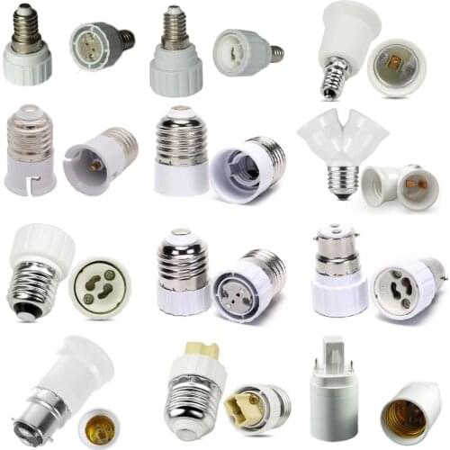 LED Adapter E27 To E14 B22 MR16 GU10 G24 G9 Bulb Holder Converter Socket Bulb Lamp Holder Plug Extender For Lighting