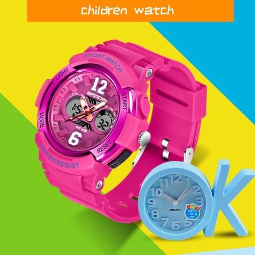 BASID Sport Mens Watch Kids Boys Girls Child Watches Waterproof For Christmas Birthday Gifts Electronic Digital Clocks Children