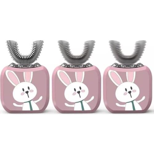 Smart U 360 Degrees Kids Sonic Music Silicon Automatic Ultrasonic Teeth Tooth Brush Cartoon Pattern Children