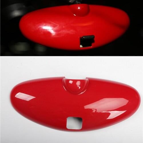 For Mercedes Benz Smart Fortwo 2009-2014 1PC Carbon Fiber ABS Car Interior Endoscope Mirror Frame Cover Trim Car Styling