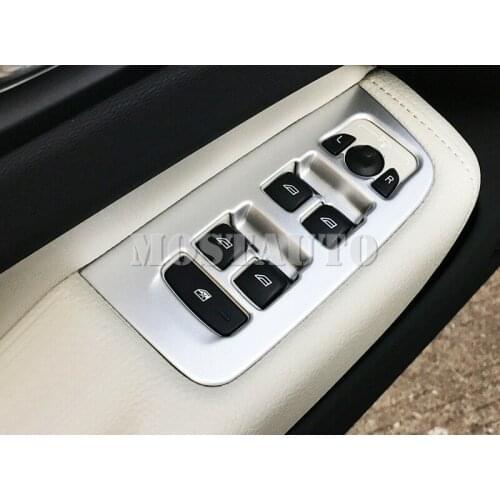 For Volvo XC60 Second Generation 2018-2021 Matte Interior Window Lift Cover Trim 4pcs Car Accessories Interior Car Decor