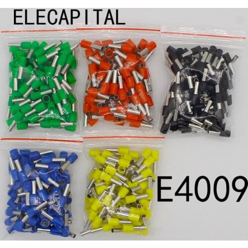E4009 Tube insulating terminals 4MM2 100PCS/Pack Cable Wire Connector Insulated Insulating Crimp Terminal Connector E