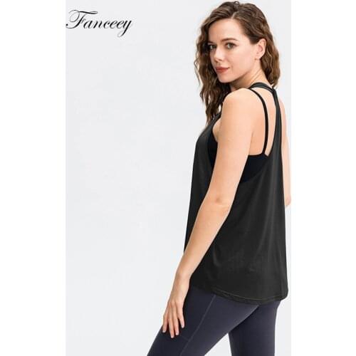 Fanceey Women Sports Top Mesh Yoga Shirt Seamless Sports Top Gym Women Fitness T-shirts Mesh Vest Running Tank Top Sportswear
