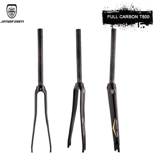 JIMAITEAM Full Carbon Fiber Front Fork Road Bike Front Fork Riding Accessories V Brake Hard Fork Five-color Standard