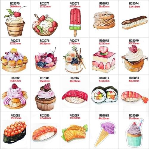 Cupcake Planar Resins Flat Back Embellishment Craft Supplies for DIY Phone Decoration Bow-know R0207 R0208