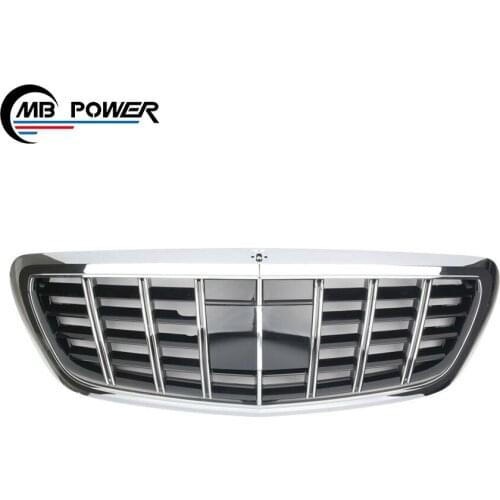 Car Body Set S Class W222 S63 S65 S500 Mbh Style Auto Car Accessories Parts Front Center Bumper Grille Mesh