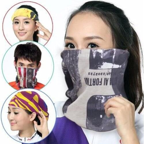 Fashion Men Women Head Face Neck Sunshade Collar Gaiter Tube Bandana Scarf Sports Headwear Scarf Dustproof Outdoor Fishing