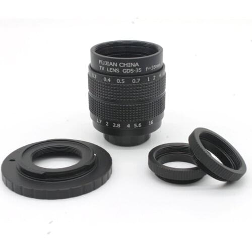 NEW Arrival 35mm f1.7 CCTV TV Movie Lens C mount for Olympus Panasonic Mirco 4/3 Sony NEX