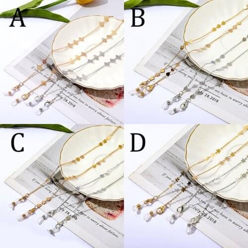 Eyeglass Chain Classic Face Mask Chain Necklace Strap Non-slip Eyeglass Holder Cord Neck Sunglass Strap Chain for Unisex Jewelry