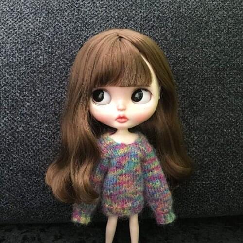 Dolls Blyth Clothes Long sleeve Color sweater for Azone, Barbies, Pullip, Blyth 1/6 Doll Accessories
