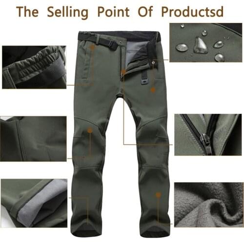 Thick-built Quick dry breathable waterproof men outdoor camping tactics outdoor recreational hiking pants overalls#252067