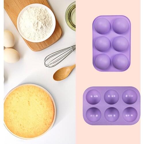 Half Sphere Silicone Soap Molds Bakeware Cake Decorating Tools Pudding Jelly Chocolate Fondant Mould Ball Shape Biscuit Tool