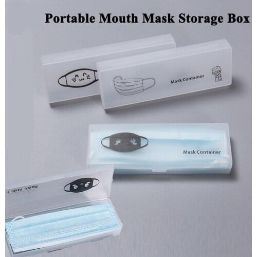 Portable Face Masks Storage Box Dustproof Portable Face Cover Carrying Case Organizer Container Holder Box