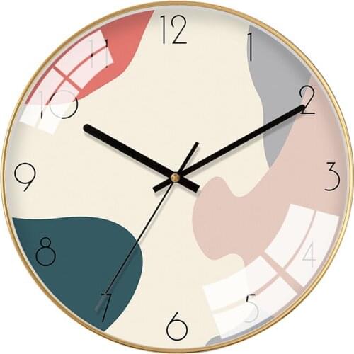 Simple Nordic Silent Wall Clock Kitchen Modern Design Living Room Wall Clock Kids Vintage Home Decorative Horloge Murale JJ60WC