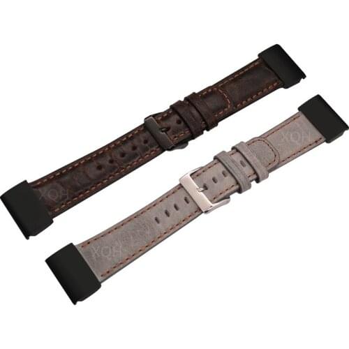 26mm Bands First Layer cowhide Genuine Leather Strap Crackle for Garmin Fenix 6X/fenix5X/fenix3 HR/D2 MK1 Descent Smart Watch