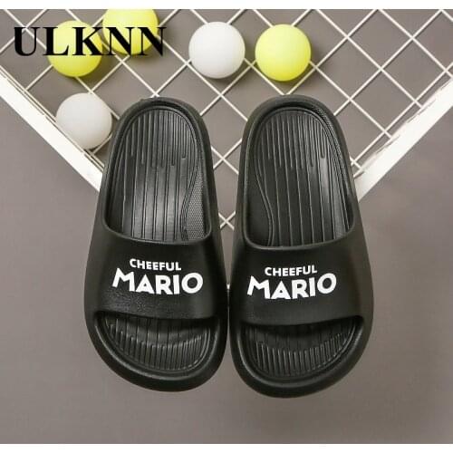 ULKNN Toddler Slippers Childrens Indoor Home Flip Flops Kids Shoes Antislip For A Boy Girls 5 Years Baby Summer Yellow Pink Red