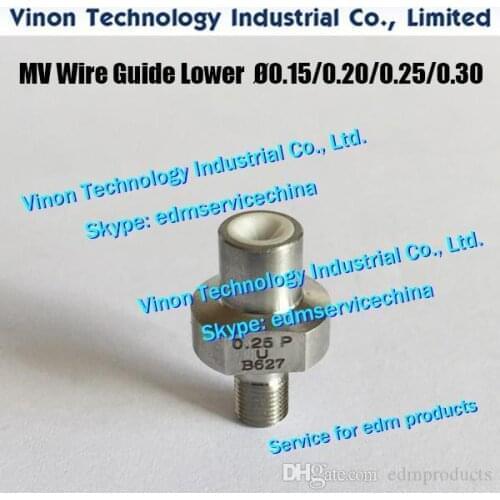 X052B609G63 0.255mm Wire Guide Diamond Lower MV137 for Mitsubishi MV1200,MV2400. X052B663G62, DEG3500, DEG35A, 252216 MV Lower