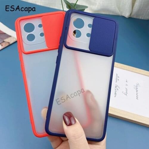 For Xiaomi Mi 11 Slide Camera Lens Protection Anti-Shock Case For Xiaomi M2011K2G M2011K2C Magnetic Ring Stand Clear Phone Case