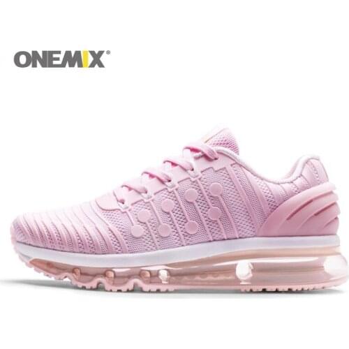 ONEMIX Running Shoe for Woman Nice Cushioning Breathable Women Pink Trend Trainers Zapatillas Sport Outdoor Athletic Shoes