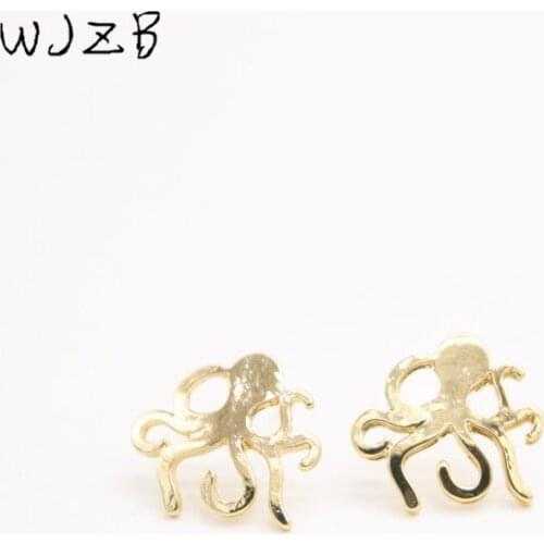 Fashion Octopus Earings Animal Ear Stud Smooth Surface Stud Earrings For Women