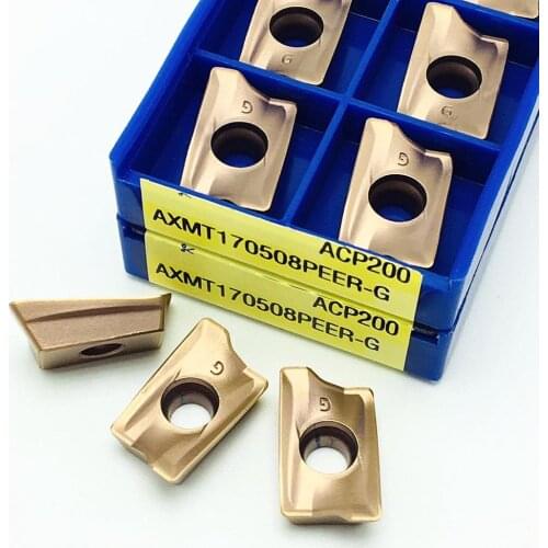 10 pieces AXMT170508PEER-G ACP200 high quality internal turning tool CNC lathe AXMT 170508 original carbide insert AXMT170508