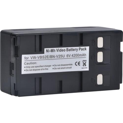 4200mAh BN-V25U VW-VBS2E Battery for JVC BN-V22U, BN-V24U, BN-V25U, for Panasonic PV-BP15 NV-3CCD1 NV-61 NV-63