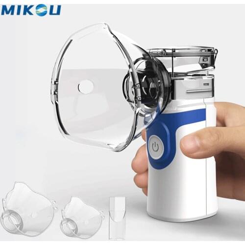Portable Ultrasonic Nebulizer Mini Silent Baby Adult Inhale Nebulizer Inalador Nebulizador Handheld Health Care Mesh Atomizer
