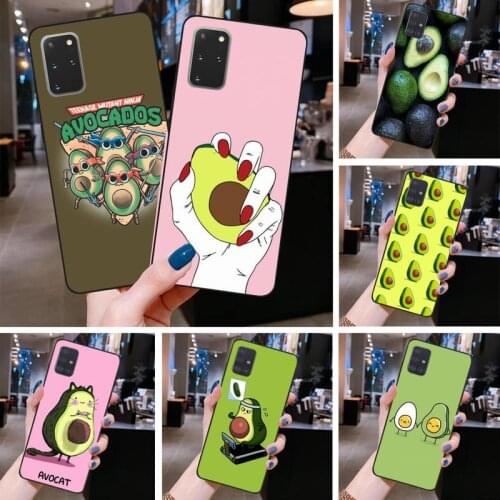 Cute Avocado Food Phone Case for Samsung S20 plus Ultra S6 S7 edge S8 S9 plus S10 5G lite 2020