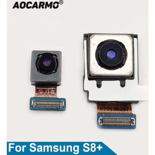 Aocarmo Iris Scanning Front Face + Back Rear Camera Module Big Camera Flex Cable For Samsung Galaxy S8+ S8Plus G955