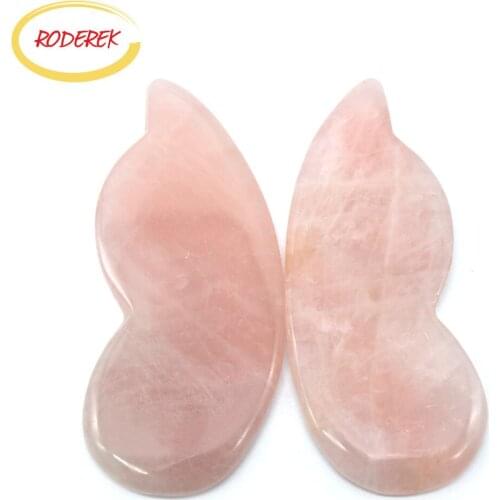 Jade Guasha Board Rose Quartz Gua Sha Tool Crystal Scraping Plate For Body Massage Stone Health Products