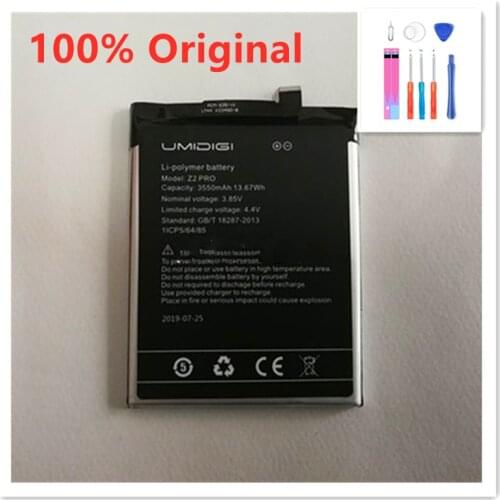 Original 3550mAh 3.85V Replacement Umi Z2 Pro Phone Battery for UMIDIGI Z2 PRO Mobile Phone Batteries with Tracking Code