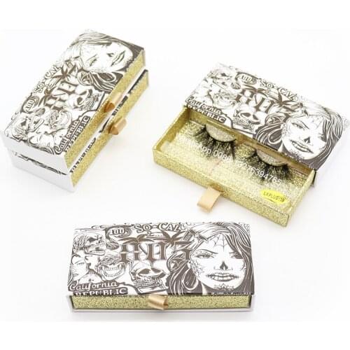 Personalized Customized False Eyelashes Packaging Box Free Plastic Tray Wholesale 25MM Mink Lashes With Case Custom Eyelash Box