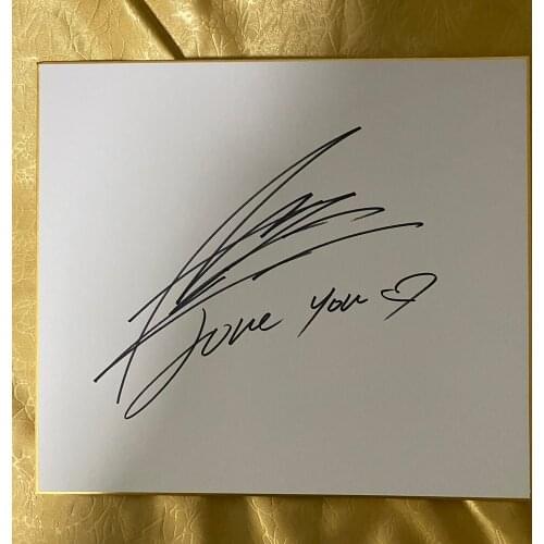 Hand signed LEE JOON GI autographed shikishi card art board 27*24 cm K-POP 0820E