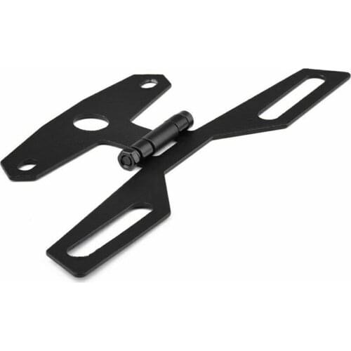 Folding License Plate Holder Motorbike Tail Light Holder Aluminum Alloy