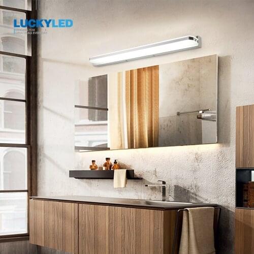 LUCKYLED Modern Bathroom Lamp Led Mirror Light 9W 40CM AC220V 110V Waterproof Sconce Wall Lamps Vanity Light Wall Light Fixture