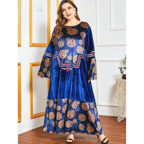 Thick Velvet Abaya Women Muslim Long Maxi Dress Dubai Abaya Turkish Kaftan Arabic Robe Moroccan Caftan Islamic Clothing Jilbab