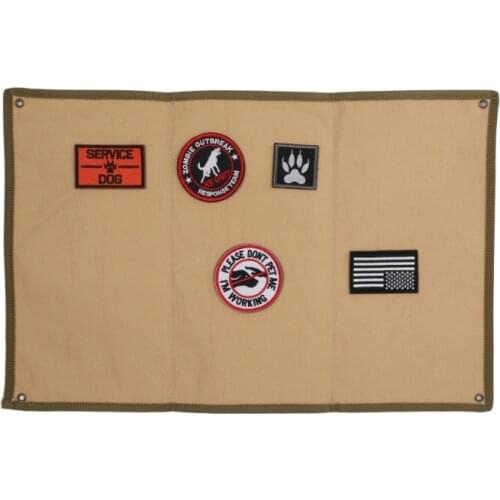 2019 Military Patch Board Rectangular Nylon Folding Reusable Hanging Badge DIY Morale Display Holder Pad Chapter Paste Pad