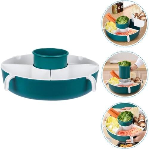 Wonderlife 1Pc Multi-function Rotatable Drain Basket Home Basket Kitchen Supply Food Holder Drain Basket Plastic Fruit Basket