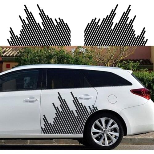 1 Set Stickers 1Car Body Stickers Vinyl Self-Adhesive Side Strip Decal Cool Stickers for Jeep Truck SUV