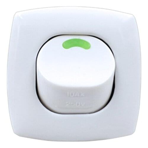 100 pcs 86 type bedside cabinet switch button central control board switch small button opening 25*25mm single control