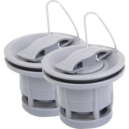 2 Pieces Double Seal Air Valve for Inflatable Boat Raft Dinghy Kayak Canoe Surfing Replacement