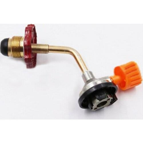 Outdoor Camping Butane Gas Refillable Adapter Cylinder Tank Portable Coupler Valve Outdoor Long Gas Tank Inflation Adapter