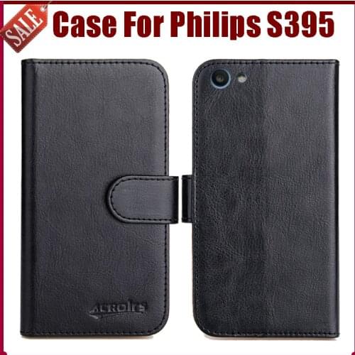 Hot Sale! New Arrival 6 Colors High Quality Flip Leather Protective Cover For Philips S395 Case Phone Bag
